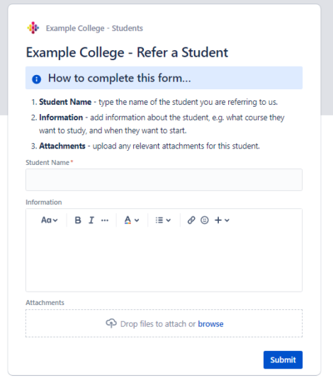 form-submission-example-college-students-agentbee-agentbee